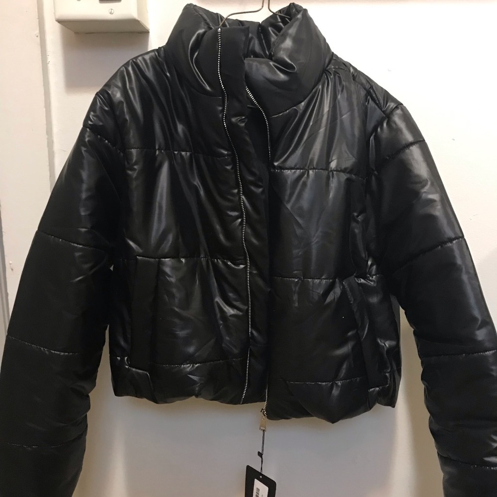 Black puffer jacket